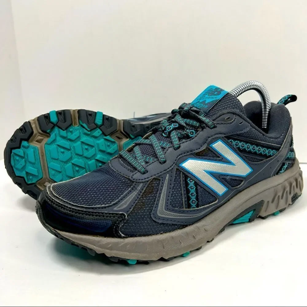 New Balance‎ 410 V5 Trail Running Shoes Grey Blue Womens 9